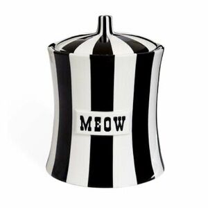 🐈‍⬛NWT🤍 Jonathan Adler Vice MEOW Canister, 62oz capacity ✨